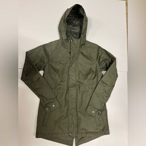 Columbia Lightweight Jacket With Hood Women’s Size Small Olive Green
